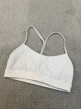 NWOT Lululemon Flow Y Bra White Size 6